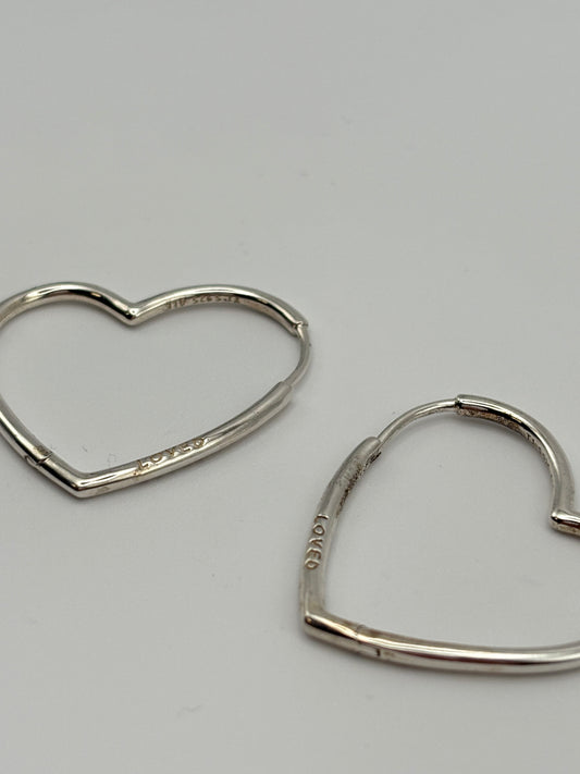 Pandora Loved Herz Ohrringe 925 Silber