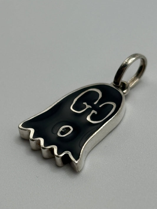 Gucci Ghost Spirit Enamel 925 Sterling Silver Pendant