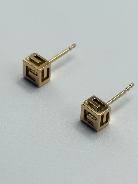 Gucci G Cube 750 Gold Ohrstecker
